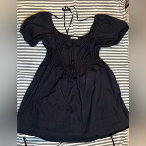 Black Puff Sleeve Wayward Fancies Dress in 3x‎